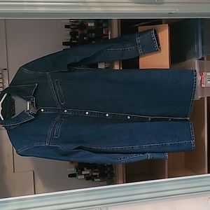 Zara dark denim dress L NWOT